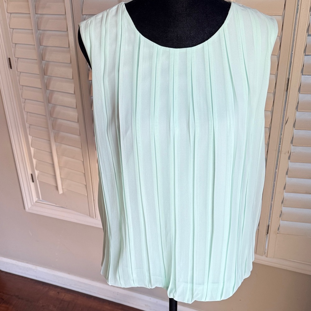 Calvin Klein Light Green Sleeveless Blouse